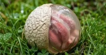 Dans le jardin jai trouve une creature visqueuse et rougeatre qui degageait une forte odeur.jpeg