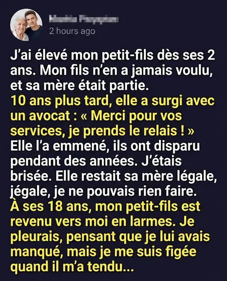 Elle ma enleve mon petit fils apres que je laie eleve des annees plus tard il est revenu transforme.jpg
