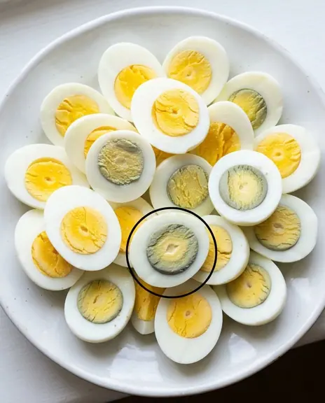 Que signifie le cercle vert autour des oeufs.jpg