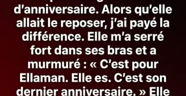 Un simple geste de gentillesse au magasin je men souviendrai toujours.jpg