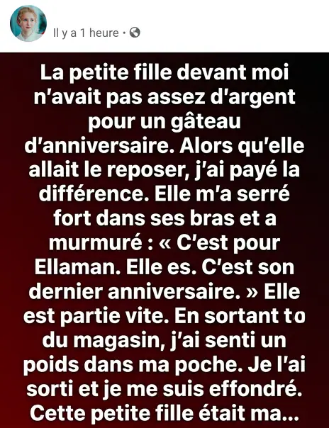 Un simple geste de gentillesse au magasin je men souviendrai toujours.jpg