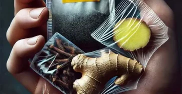 Des clous de girofle du gingembre et un sachet de the lipton combines valent de lor.jpg