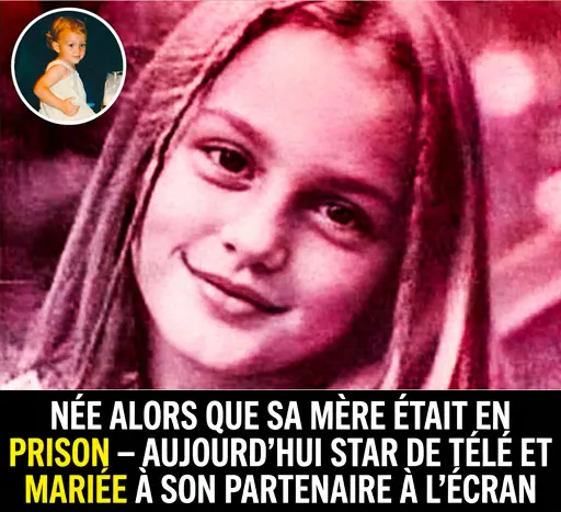 Nee alors que sa mere etait en prison elle est aujourdhui une star de la television et mariee a son partenaire a lecran.jpg