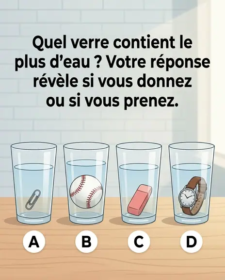 Quel verre contient le plus deau votre reponse revele si vous etes genereux ou egoiste.jpg